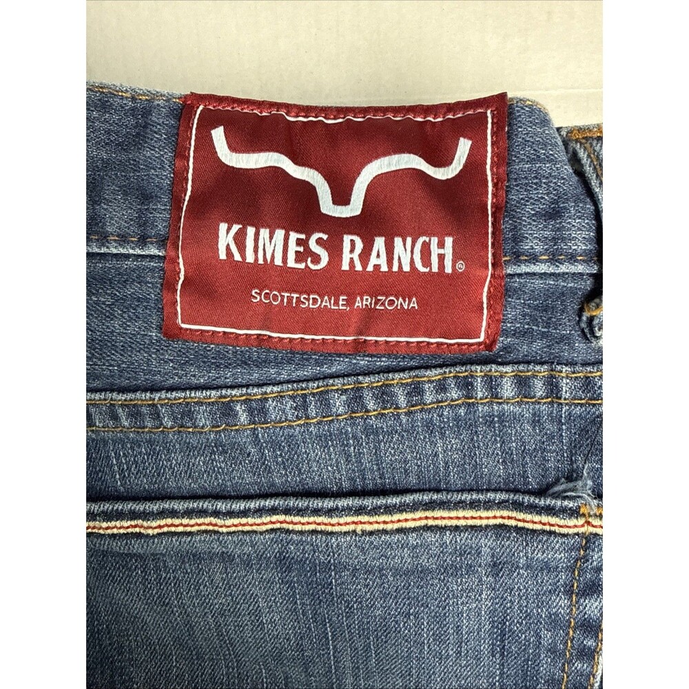 Kimes Ranch Roger Jeans Mens 35 x 34 Blue Med Wash Denim Exc Cond $99